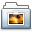 Pictures Folder Graphite Smooth Icon 32x32 png